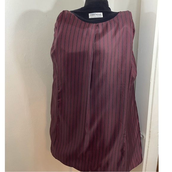 FORCASTER OF BOSTON LADIES PURE WOOL BUTTON DOWN BLACK COAT SIZE: 10 - Picture 8 of 12